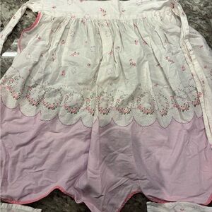 Floral Embroidered Apron Dress